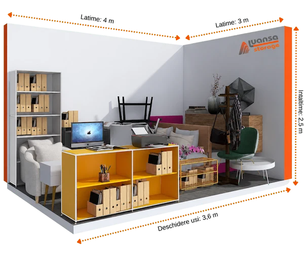Boxă de depozitare Luansa Storage de 12 metri pătrați