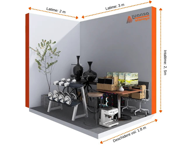 Boxă de depozitare Luansa Storage de 6 metri pătrați