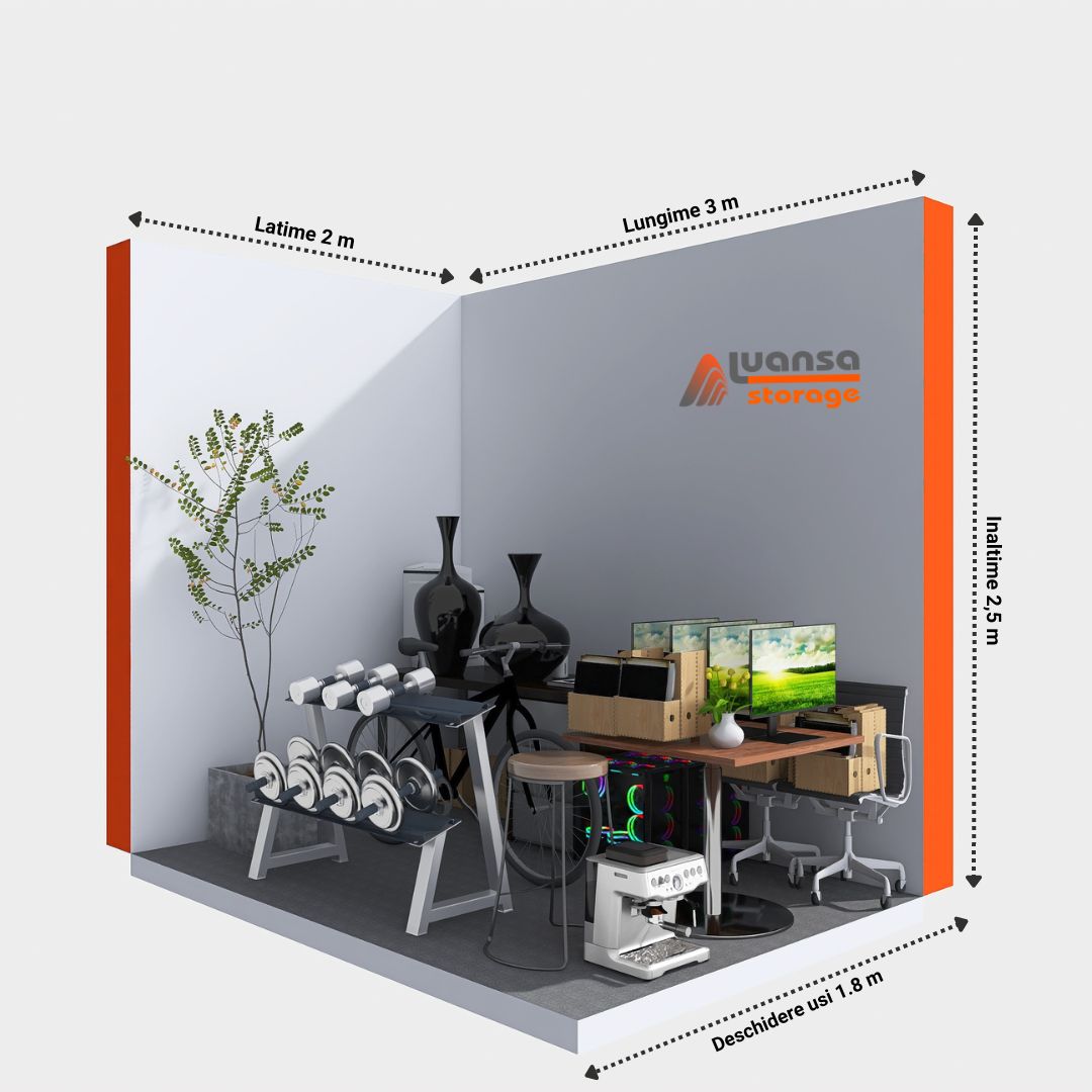 Boxă de depozitare Luansa Storage de 6 metri pătrați