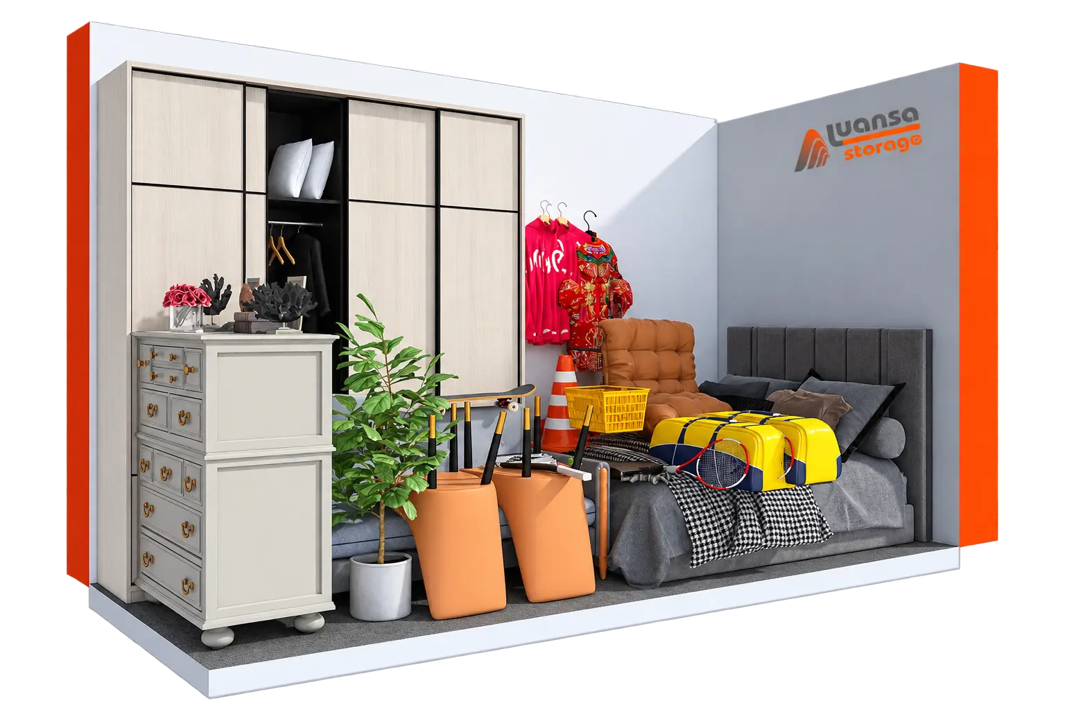 Boxă de depozitare Luansa Storage de 8 metri pătrați