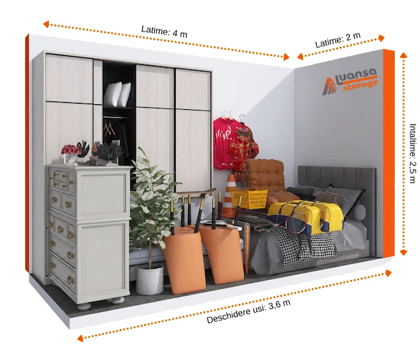 Boxă de depozitare Luansa Storage de 8 metri pătrați