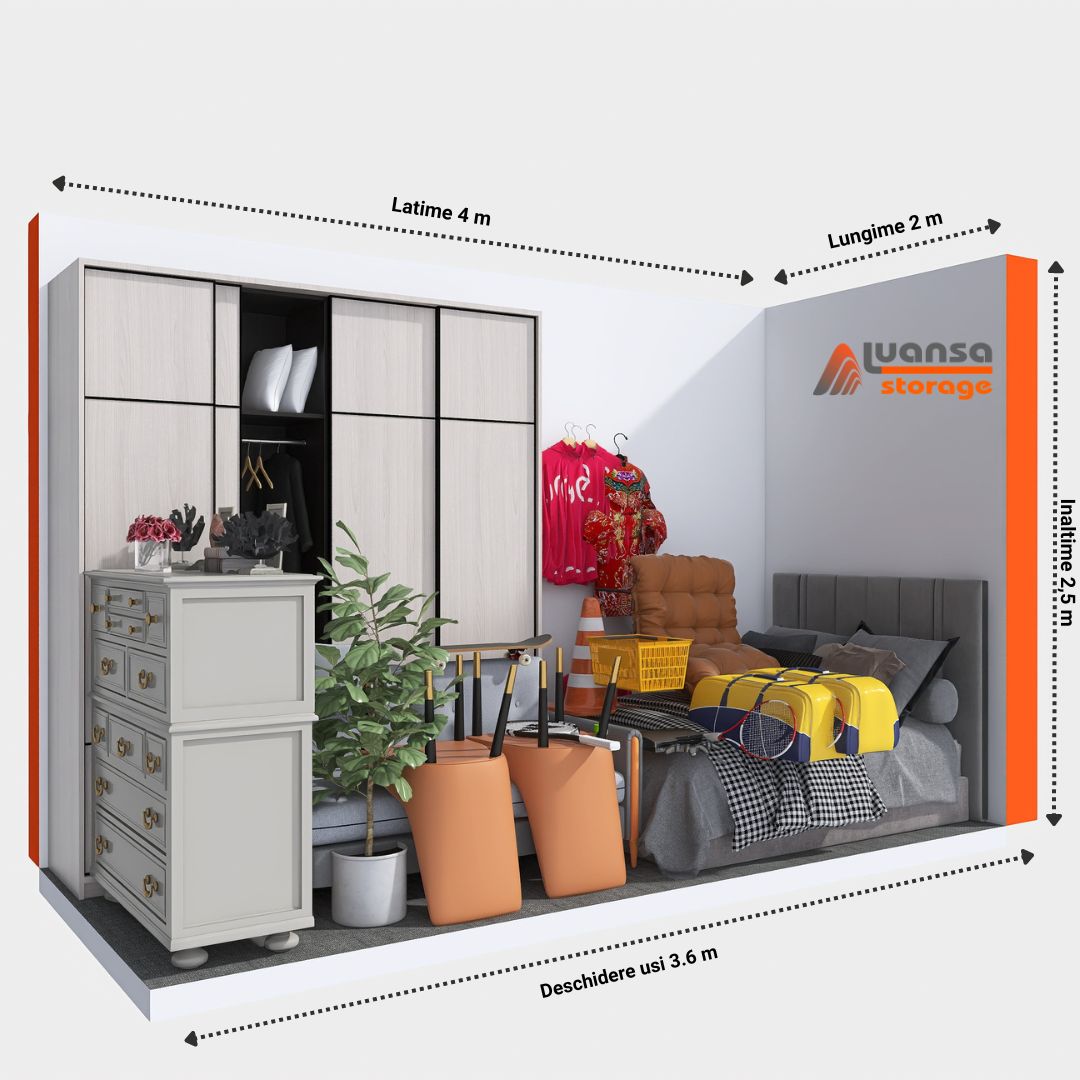 Boxă de depozitare Luansa Storage de 8 metri pătrați